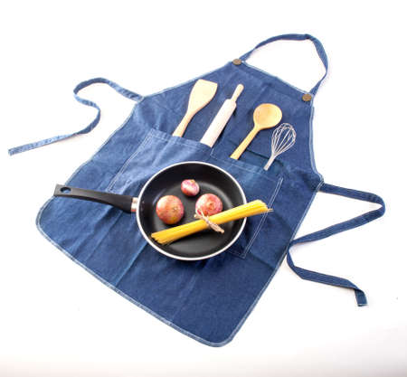 Apron with cookingの写真素材