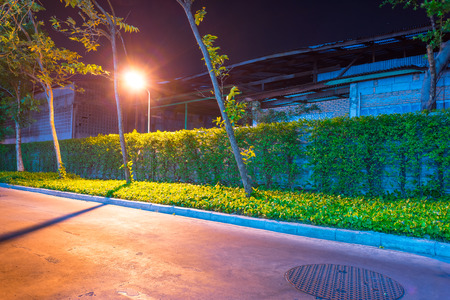 Empty night streets.の写真素材