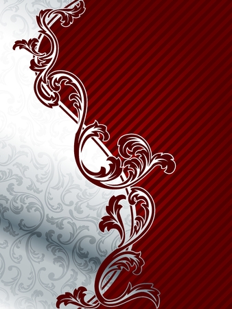 Classy two part background in red and silver. Graphics are grouped and in several layers for easy editing. The file can be scaled to any size.のイラスト素材