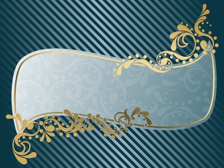 Elegant wavy frame design inspired by Victorian era designs. Graphics are grouped and in several layers for easy editing. The file can be scaled to any size.のイラスト素材