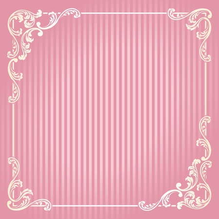 Elegant swirly frame inspired by French Rococo designs. Graphics are grouped and in several layers for easy editing. The file can be scaled to any size.のイラスト素材