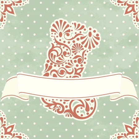 Victorian style illustration with intricately designed Christmas stocking. Graphics are grouped and in several layers for easy editing. The file can be scaled to any size.のイラスト素材