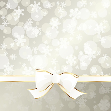 White and beige decorative holiday background with white ribbon. Graphics are grouped and in several layers for easy editing. The file can be scaled to any size.のイラスト素材