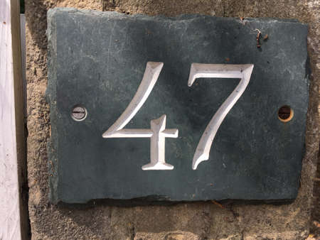 Number 47 House Numberの写真素材