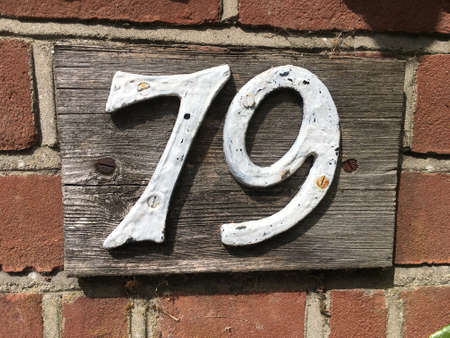 Number 79 House Numberの写真素材