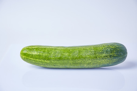 Cucumber on white backgroundの写真素材