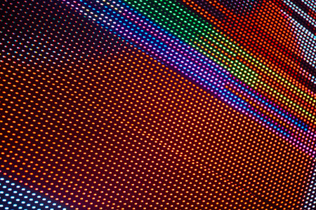 Abstract stripe multi color digital monitor background