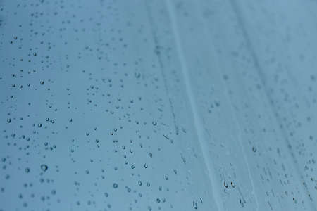 Water drops on transparent backgroundの写真素材