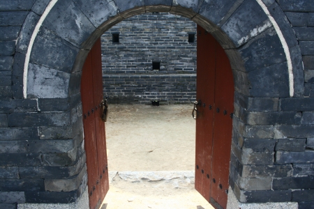 Ancient doorの写真素材