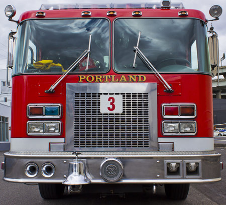Portland fire engine full front