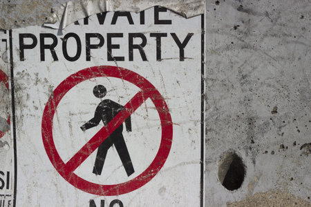 No trespassing background