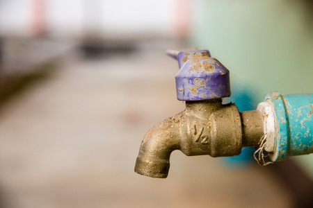 Old rusty close tap.の写真素材