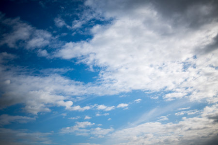 clouds seen from the skyの写真素材