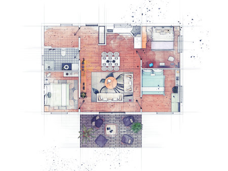 Apartment plan sketch