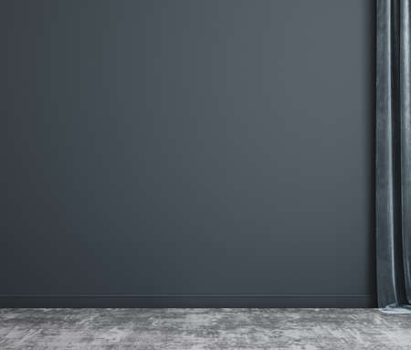Empty home interior wall mock-up, 3d renderの写真素材