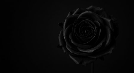 Black rose on a black background. Black rose on a black background.の素材