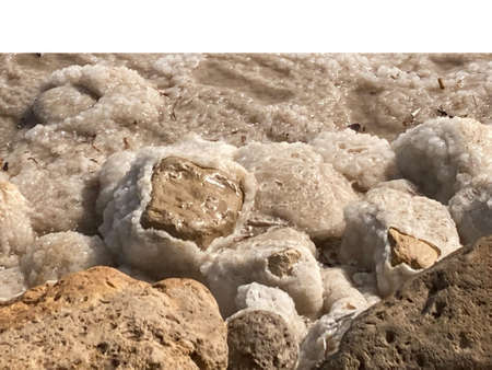 Dead sea salt rockの写真素材
