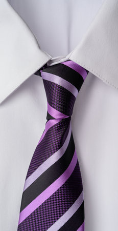 Mens shirt and necktie on white backgroundの写真素材