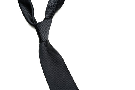 Mens necktie on white backgroundの写真素材