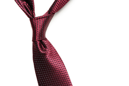 Mens necktie on white backgroundの写真素材