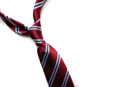 Mens necktie on white backgroundの写真素材