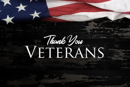 Veterans Day Greeting United States of Americaの写真素材
