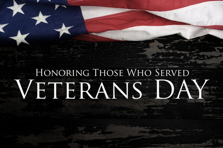 Veterans Day Greeting United States of Americaの写真素材