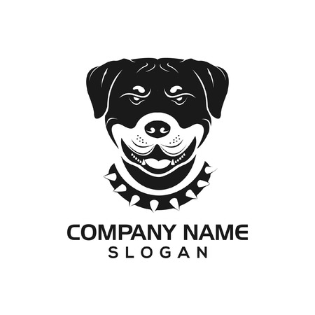 Rottie dog logo icon templateのイラスト素材