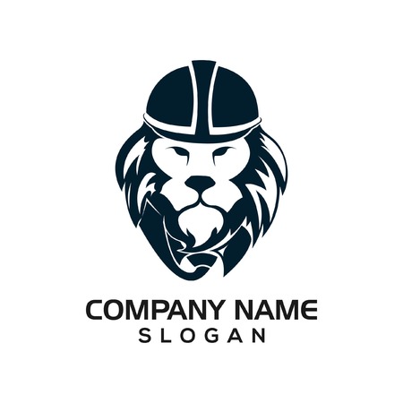 Lion Civil logo icon templateのイラスト素材