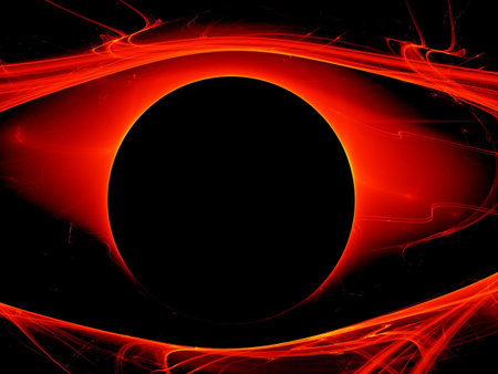  Fiery fractal eye