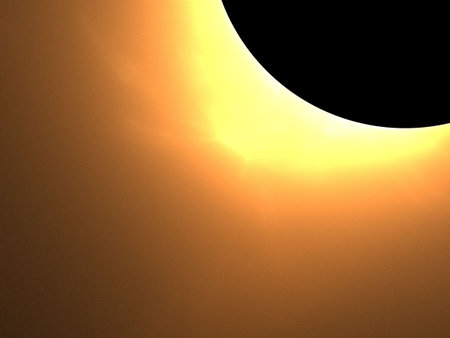 Blazing sun