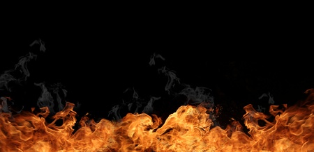 Fire wallの写真素材