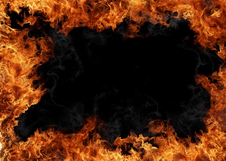 Fire frameの写真素材