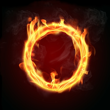 Fire ringの写真素材