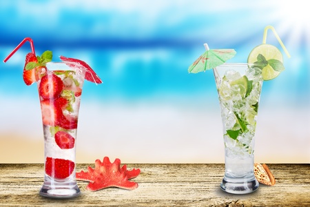 Summer drinksの写真素材