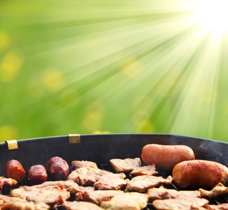 Summer grillingの写真素材