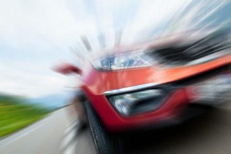 Concept of car speed の写真素材