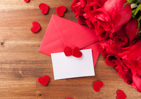 Valentine still lifeの写真素材