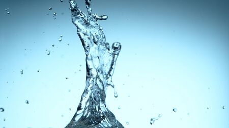 Detail of abstract water splash detail in freeze motionの写真素材