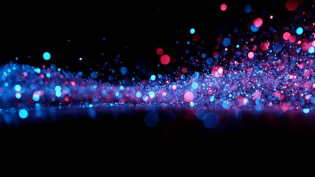 Abstract glittering  in neon lights.の写真素材
