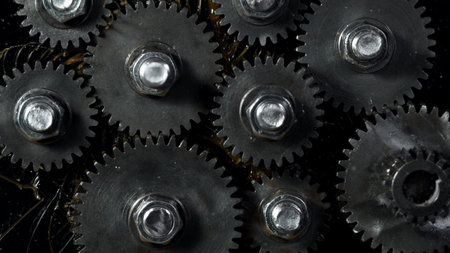 Tooth gear wheel with oil splashes, freeze motion, lubrication concept
