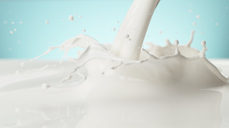 Hot chocolate crown splash, abstract sweet backgroundの写真素材