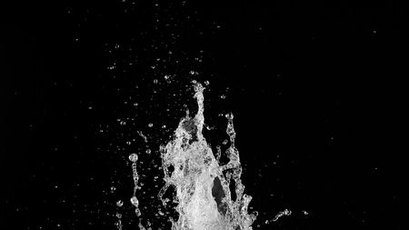 Texture of water waves, close-up. Dark colors design, abstract background.