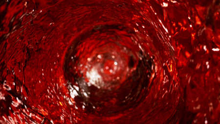 Abstract twister shape of water splash. Freeze motion, energy and wash concept.の写真素材
