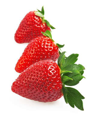 Close up fresh strawberriesの写真素材