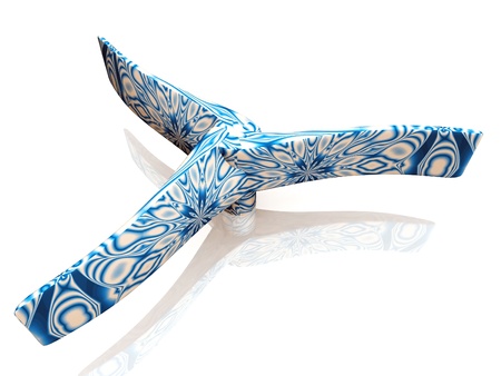 propeller  design with blue motifsの写真素材