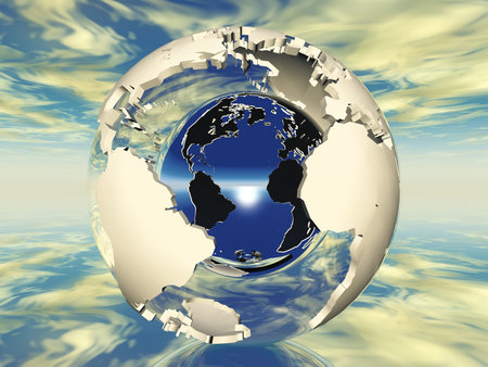 hollow earth and metal ball