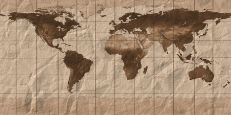 Old  maps of the globe