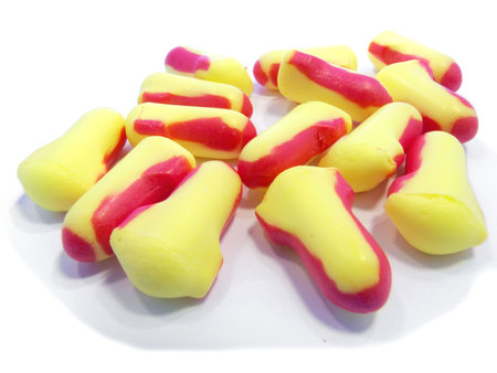 the  ear plugs in various colors