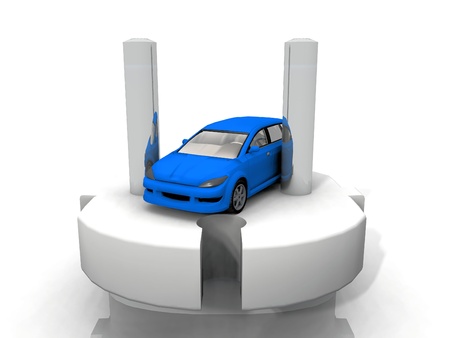 the electric cars and plugの写真素材